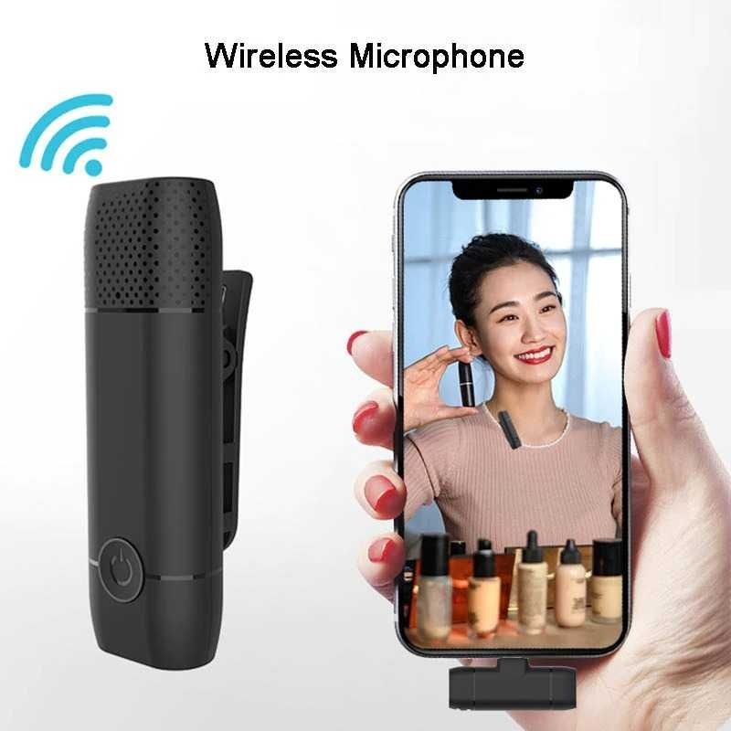 Microphone Wireless Connect Smartphone Clip On VLOG Youtube - TYPE C