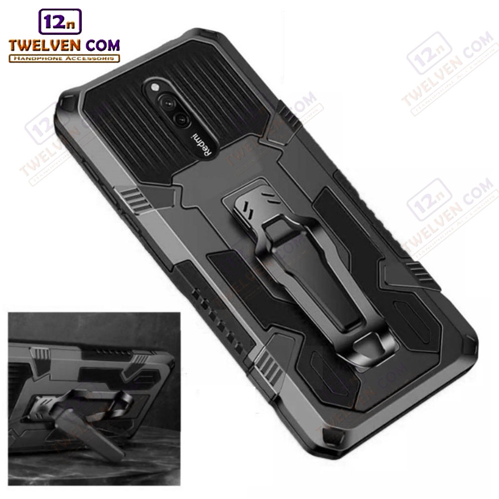 Case Shockproof Xiaomi Redmi 8a Armor Hardcase Stand Clip