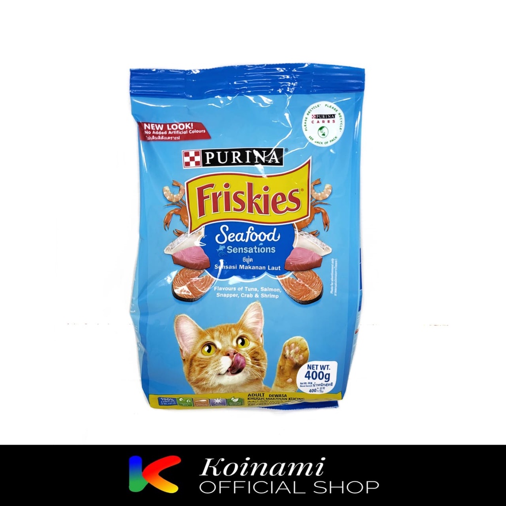 FRISKIES 400gr SEAFOOD SENSATIONS / makanan hewan / pakan kucing / cat food / dray food