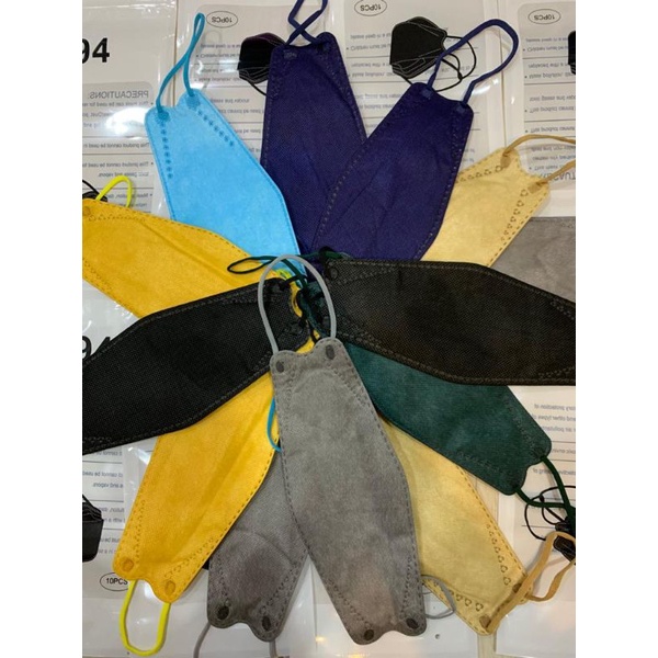 Masker 4ply kf94 full color isi 10pcs