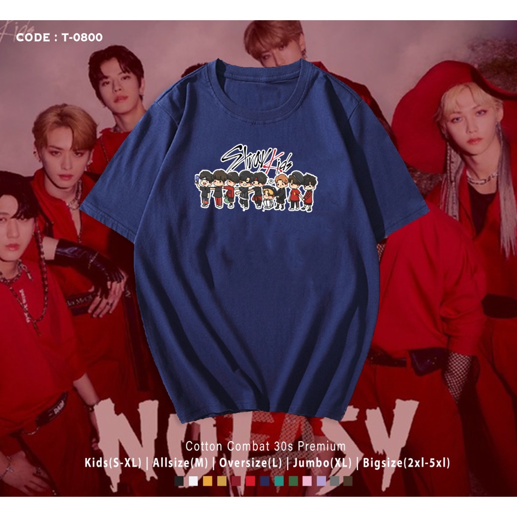 KAOS / T-SHIRT STRAY KIDS ANIMASI CUTE / BAJU STAY INDO / BAHAN HALUS / CUSTOM TEE