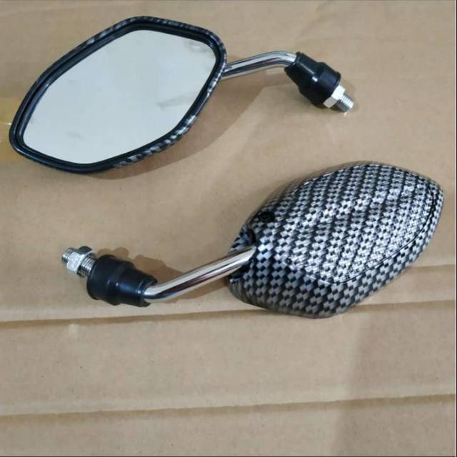 Spion karbon beat tangkai crome-spion karbon mini
