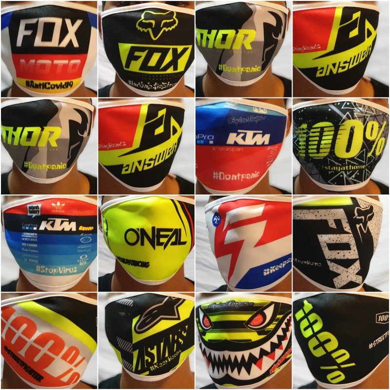 Masker Trail Motocross Fullprint Protect from Covid-19