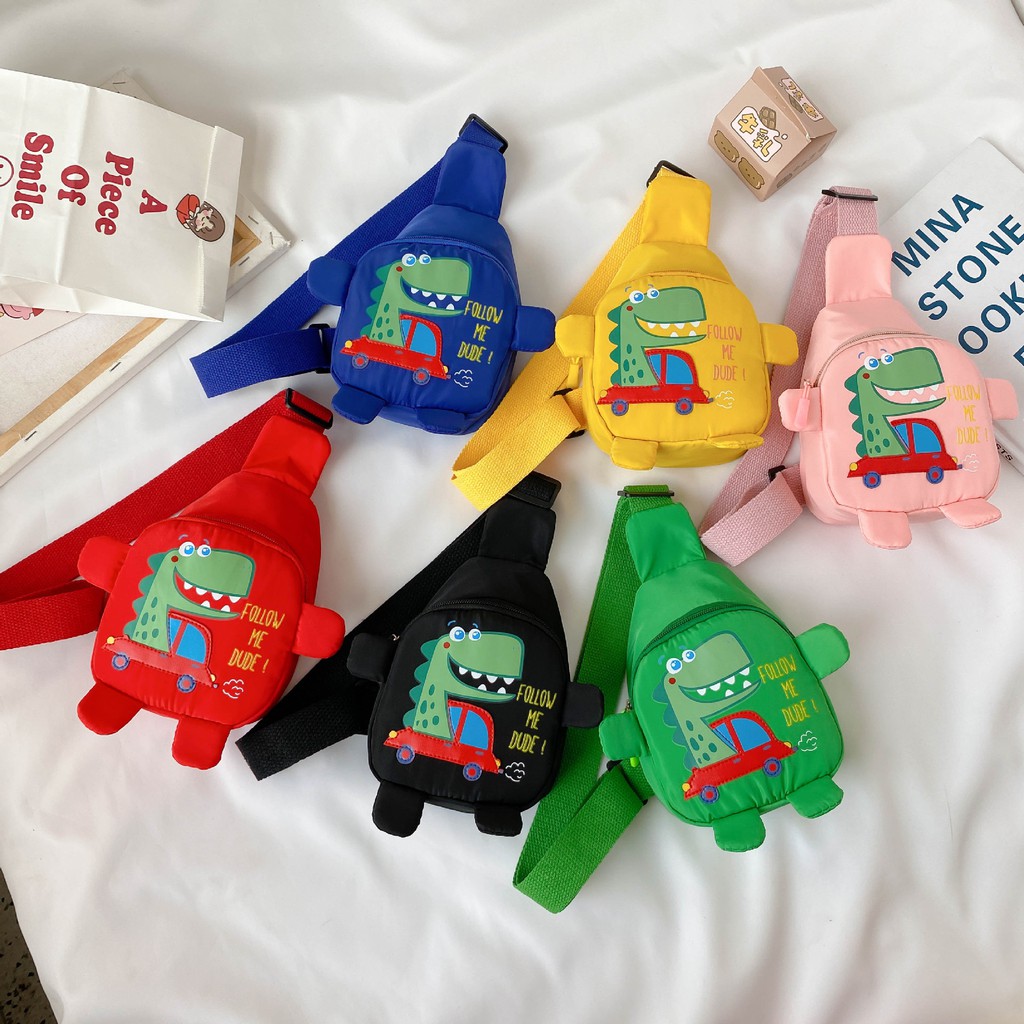 HappyOliver TAS DINO DUDE tas import anak resleting tas slempang anak laki