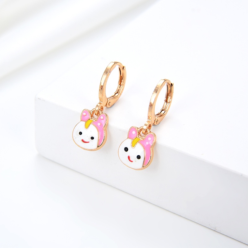 anting titanium anak emas asli muda wanita korea anti karat karat panjang selamanya korea dewasa bunga style korean style tusuk 01-09e