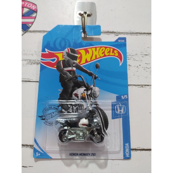 hotwheels motor honda monkey putih