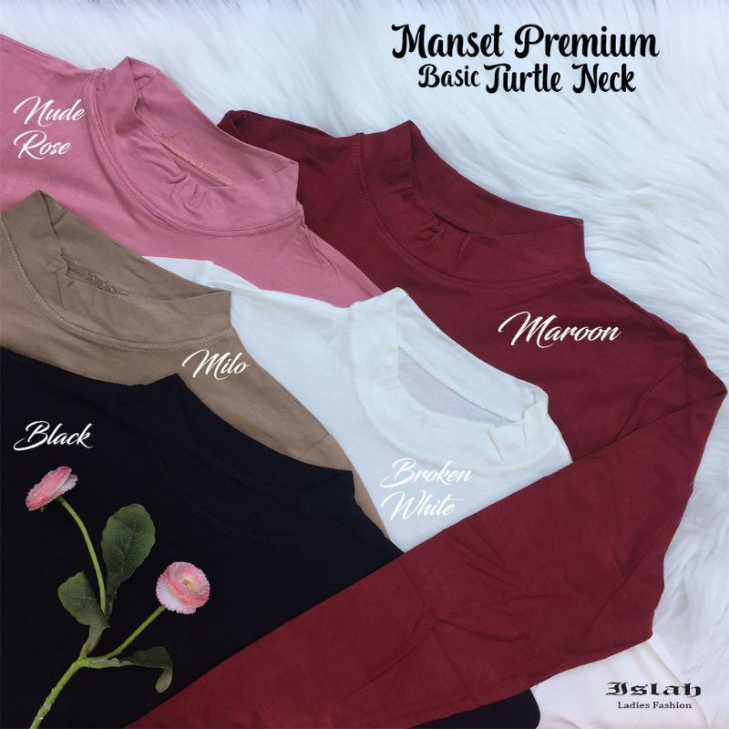 Manset JUMBO Premium Basic Turtle Neck/Manset Baju JUMBO / Manset Kaos Jumbo