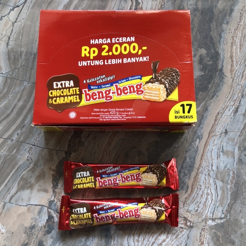 

Piscoklegit_ Beng Beng Wafer Caramel Crispy - 17Pcs (Kemasan )