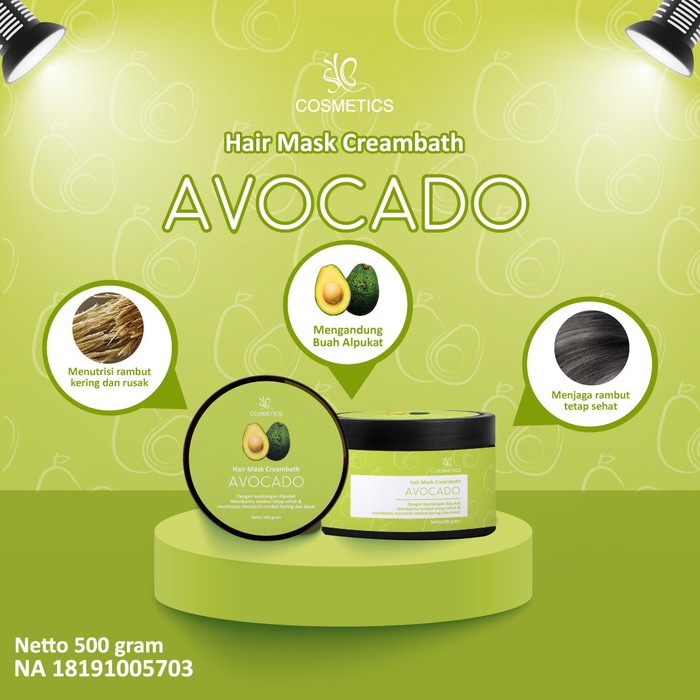 AVOCADO SYB FORTE HAIR MASK CREAMBATH BPOM / Hair mask crembath SYB