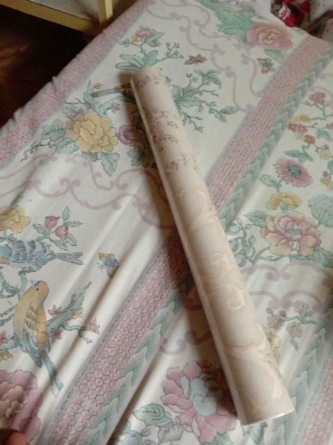 Wallpaper Dinding Shabby Cream Ukuran 45cm*10m