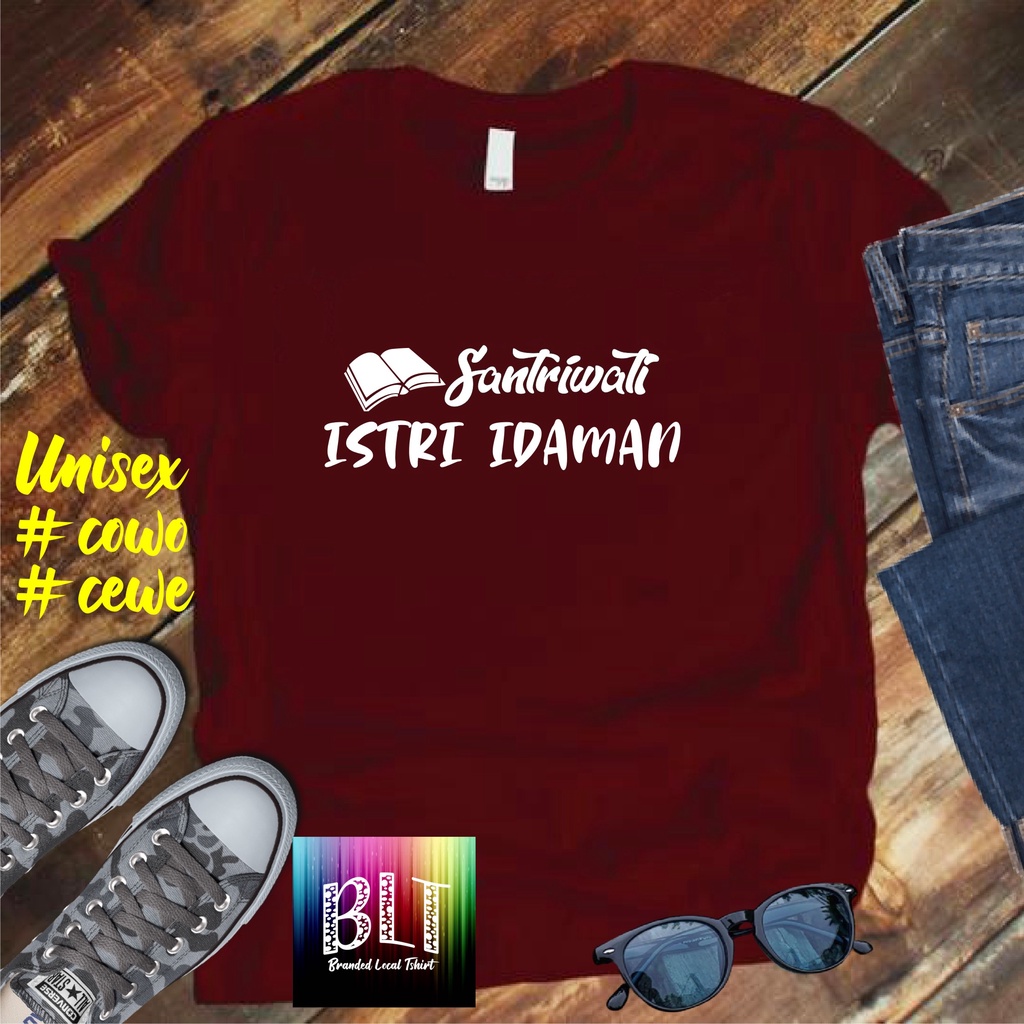 Cod/Kaos Santriwati istri idaman/Kaos Terlaris Kualitas Terjamin Kaos Pria Distro Hits2022/Kaos Murah Kaos Cotton 30s Kaos katun/Kaos Bergambar Kaos Distro Kaos Pria Dan Wanita Kaos Kata2 Lucu Kaos Viral/Kaos Promo/Best Seller