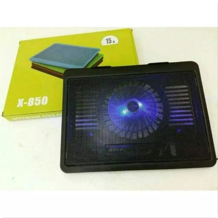 Cooling Pad Gaming X-850 X850 N19 Coolingpad Kipas pendingin Laptop Blue LED