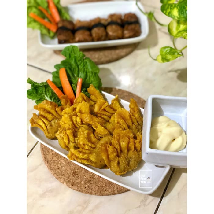 

Frozen Pangsit Udang Mayoinase 1 Pack isi 10 Pcs