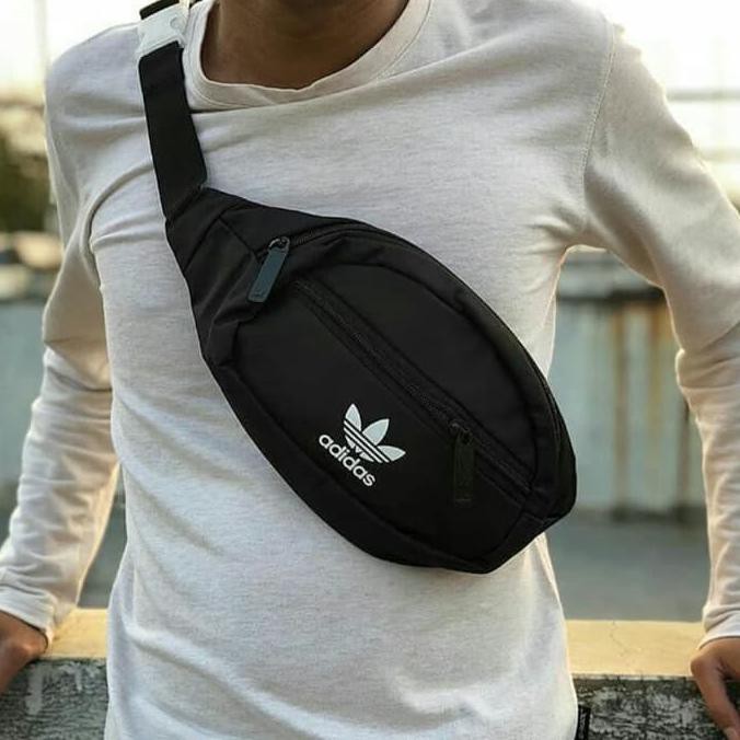 Promo Waistbag Adidas Tas Pinggang Adidas Pria Wanita Sling Bag Kanvas Impor