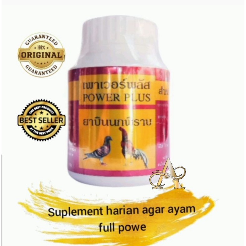 POWER  PLUS  Vitamin Stamina Ayam Tarung (100 pills)