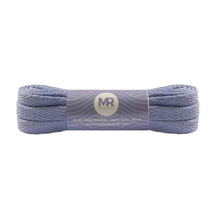 MR Shoelaces FP45 Light Taro Tali Sepatu Pipih Flat 7mm 90cm-200cm