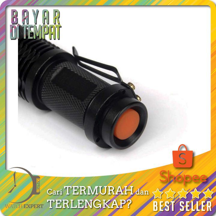 PROMO Senter LED 395nm UV + Baterai + Charger + Box