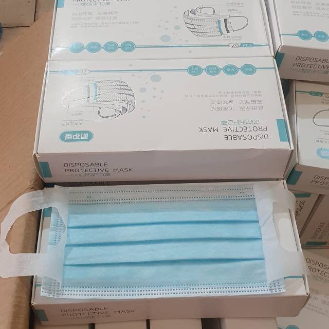  MASKER  MEDIS 3LPS 1 BOX  ISI 20 PIC Shopee Indonesia