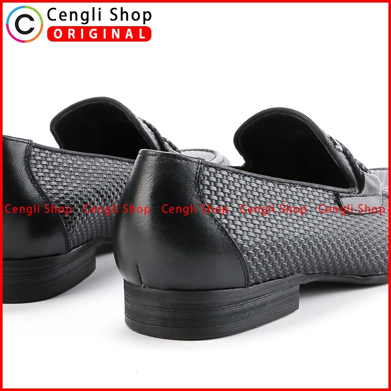 SEPATU PLAYBOY ORIGINAL PANTOFEL KULIT FORMAL PRIA TERBARU HITAM PL07