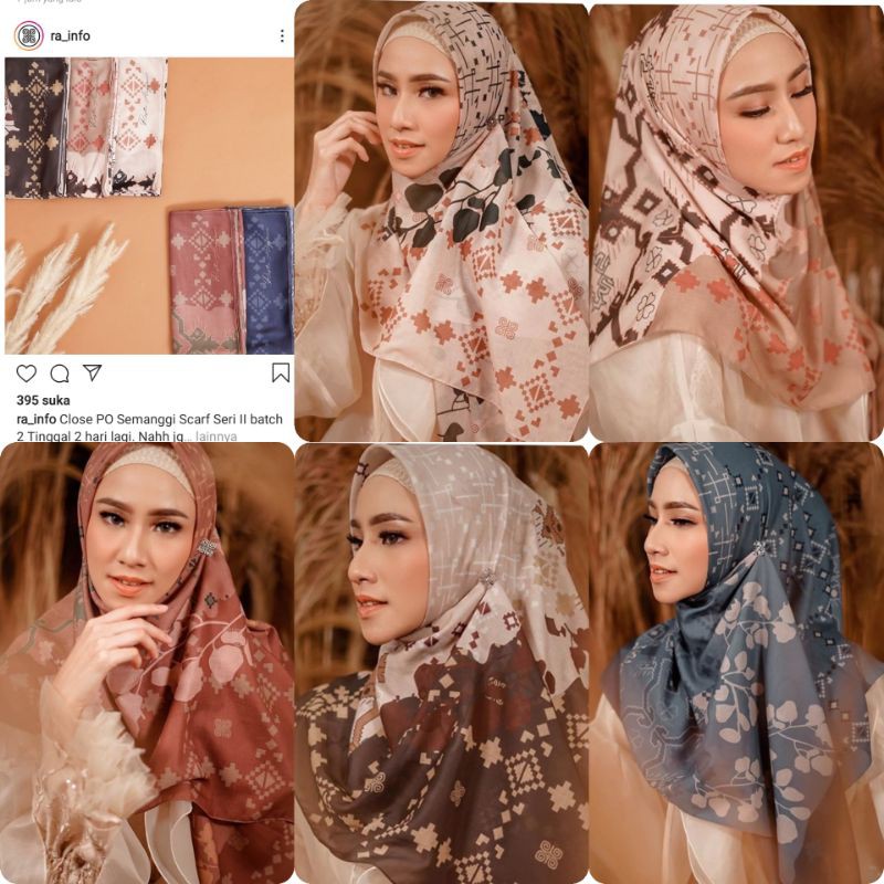 Semanggi scarf batch 2 free tuspin Restu Anggraini