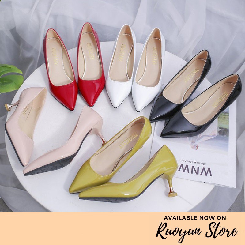 RYS - Lady Cone Sepatu Hak Elegan Pesta/Kantoran - Ori Import