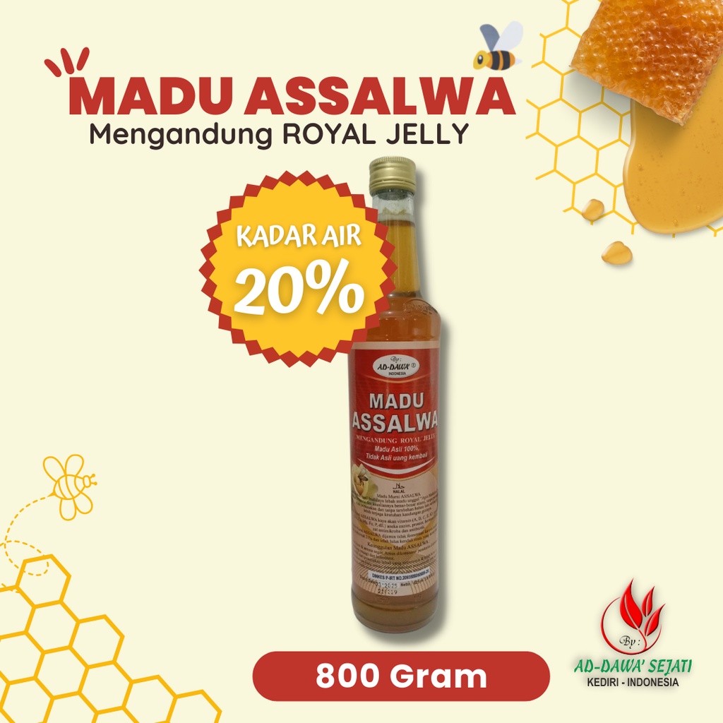 

Madu Assalwa | Mengandung Royal Jelly | Madu Murni | Madu Asli | Madu Assalwa 800 Gram