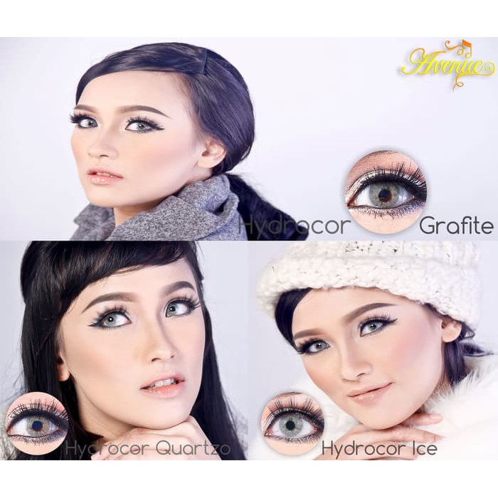 Softlens Avenue Solotica Hydrocor Warna Quartzo Ice Verde Grafite Azul Ocre Mel