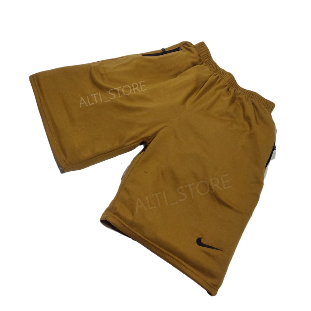 Celana pendek pria dewasa kolor boxer tersedia size jumbo dan standar dan juga kecil-Mustard XXL fit XXXL