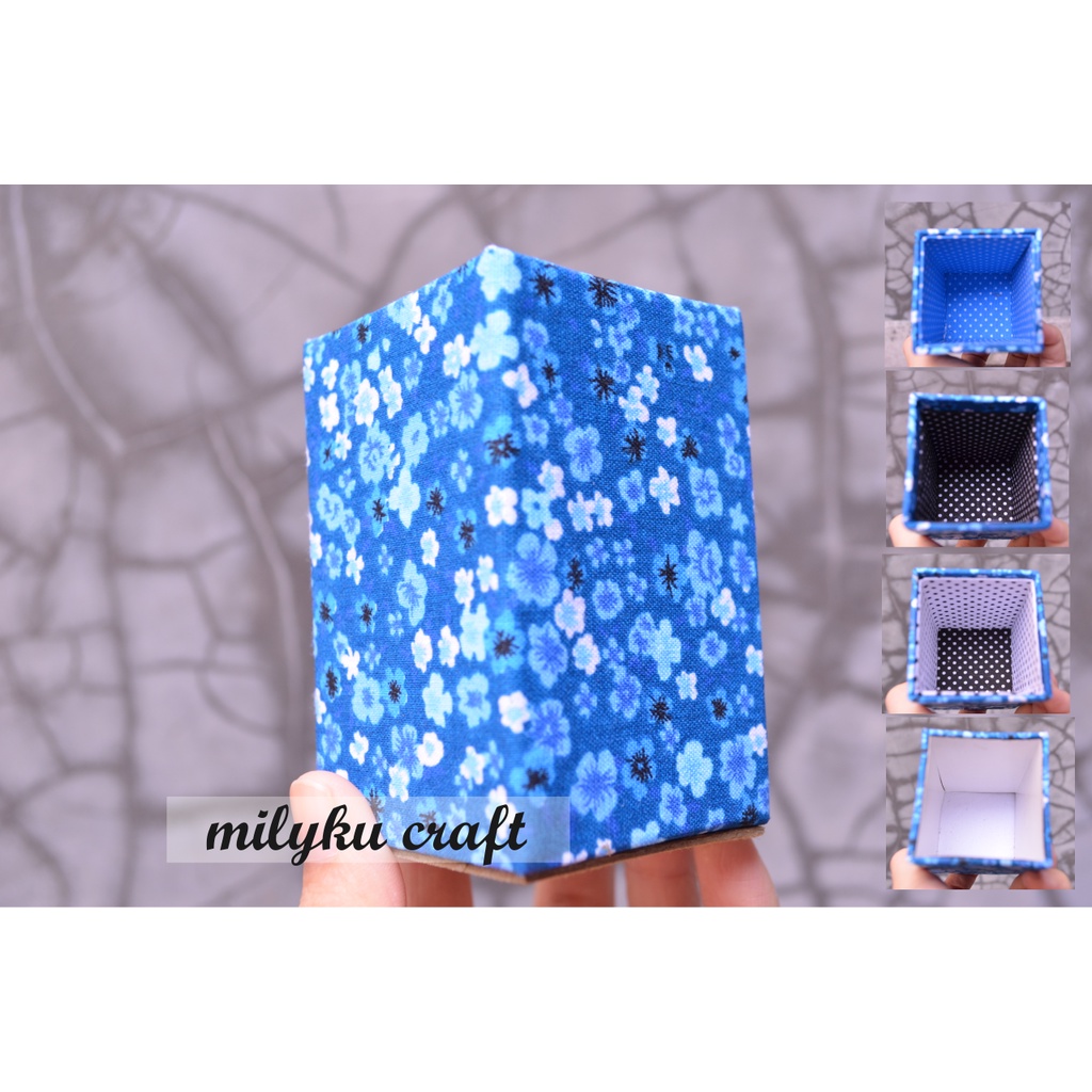 

Box/ Kotak Tempat Pensil/Pencil Case/Box-floral blue