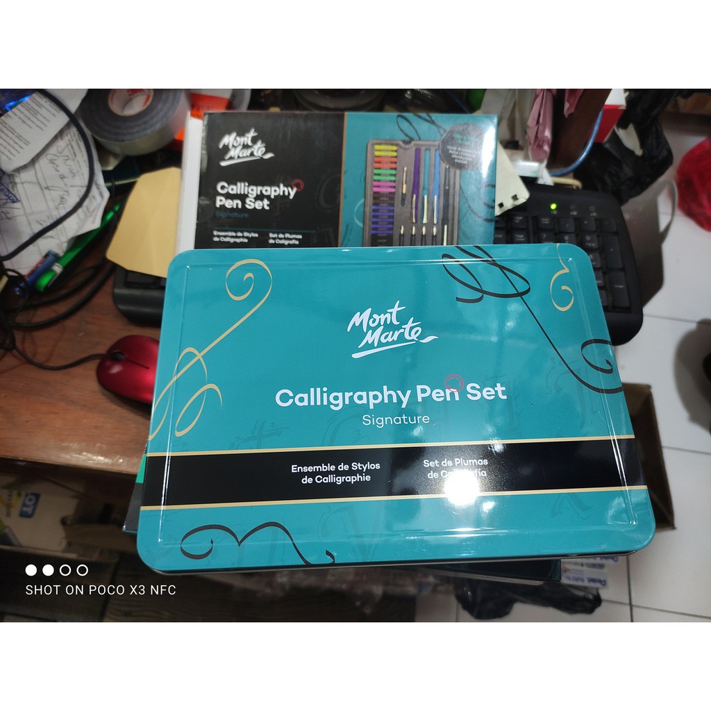 

mont marte calligraphy pen set kaligrafi set