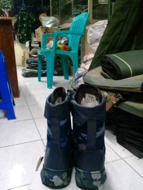 Sepatu pdl tni AU/sepatu doreng asli jatah