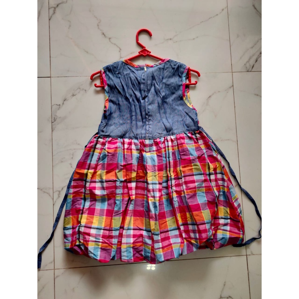 DRESS HK LUCU CANTIK/BAJU ANAK PEREMPUAN 6TAHUN/DRESS FEMINIM ELEGAN