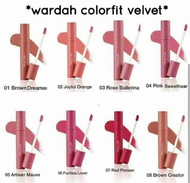 Wardah Velvet Matte Colorfit Lip Mousse