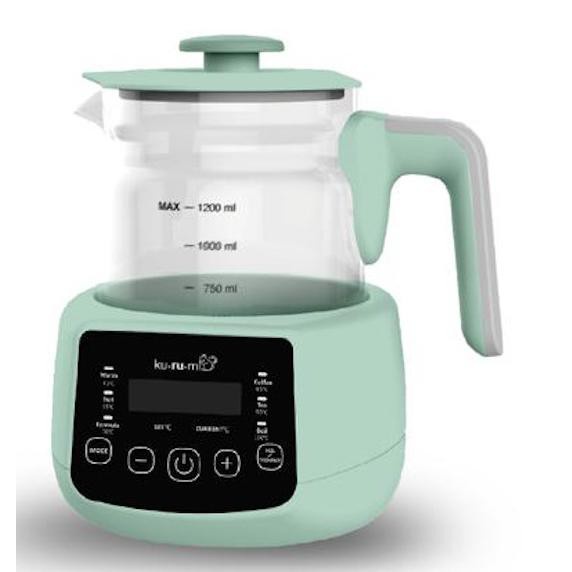 Kurumi Home Smart Kettle KH100 With Warmer 1.2 L [ Pemanas Air otomatis, Teko Listrik ]