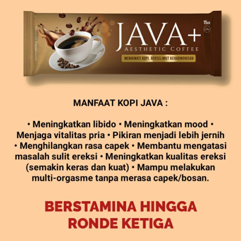 (Bisa Cod) KOPI Java plus++ Kopi kesehatan Pria|| Kopi Jantan plus Kopi Cleng original borneo