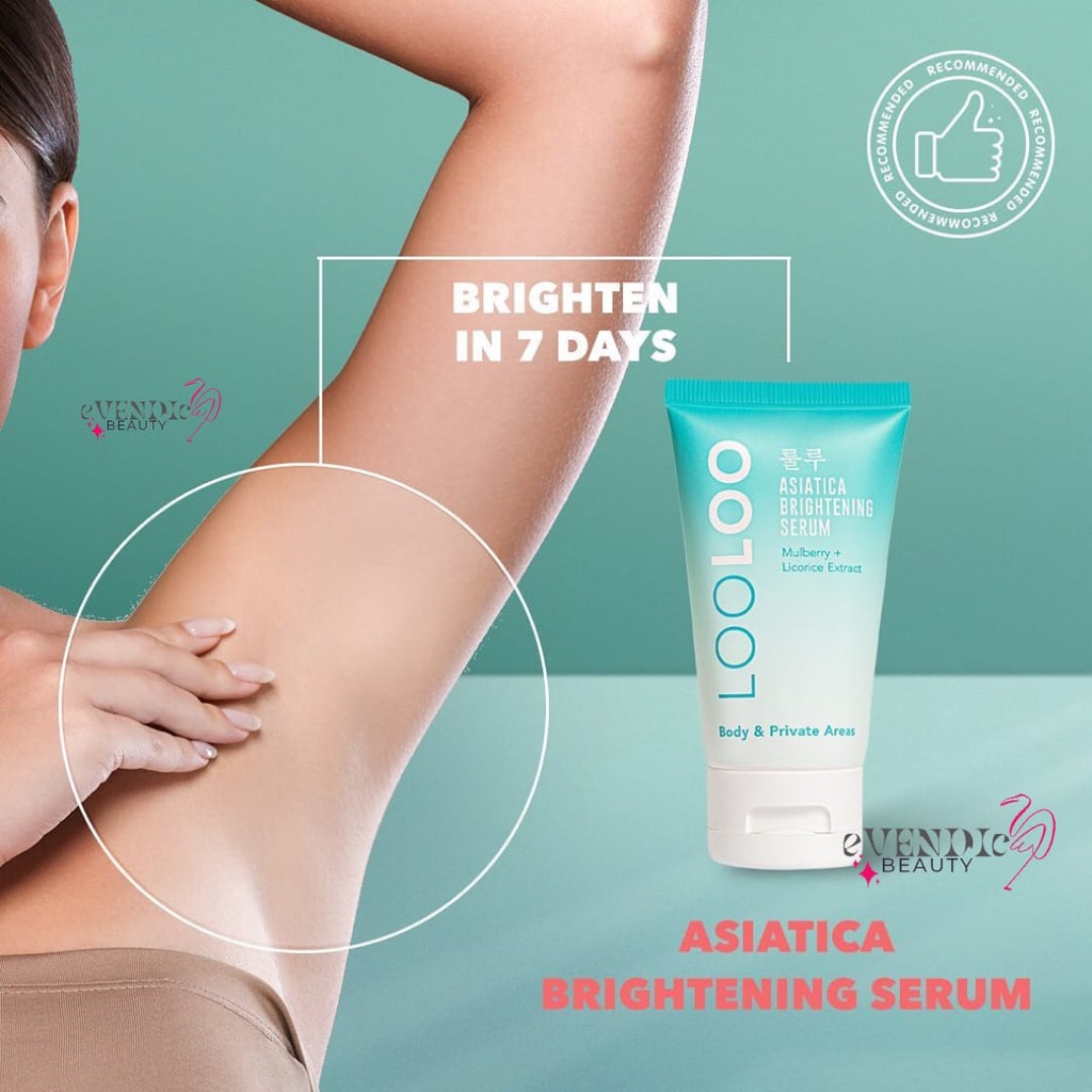 Krim pemutih ketiak LOOLOO Official Asiatica Brightening Serum  - underarm [LOOLOO SERUM]