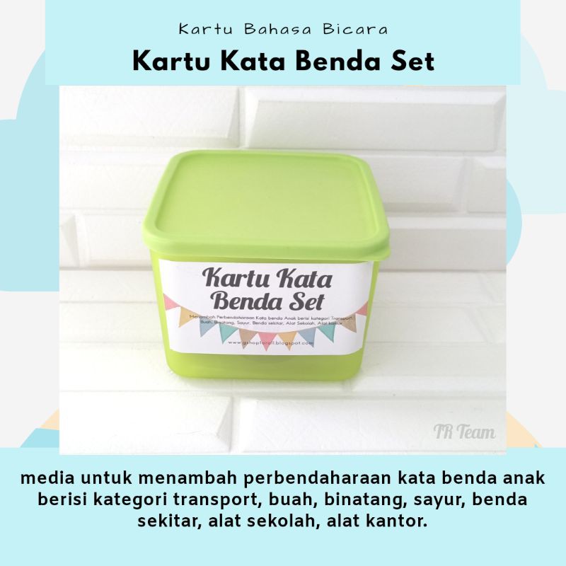 Kartu Kata Benda Set