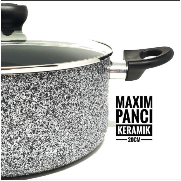 Wajan Panci Pot Anti Lengket Marble Ceramic Pot MAXIM NEOSTONE