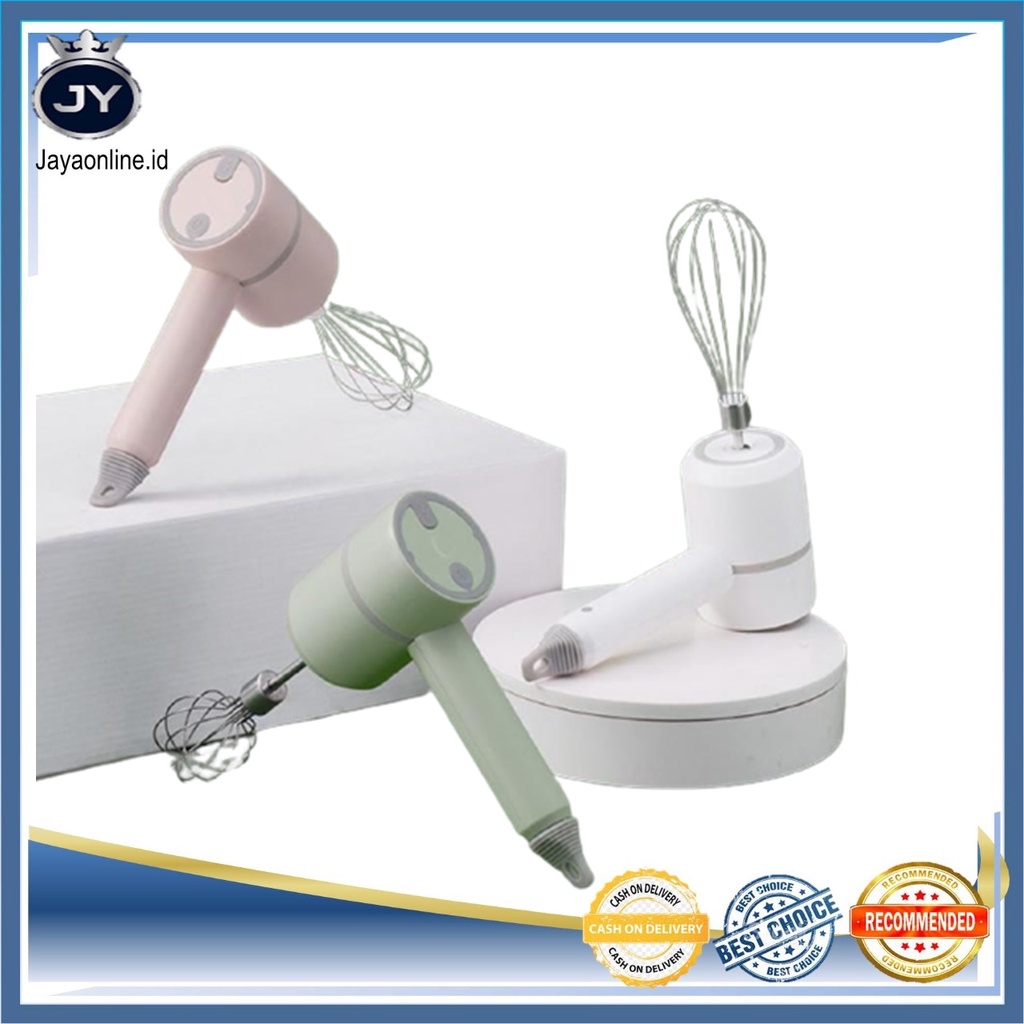 JY Hand Mixer Telor Wireless Portable Pengocok Telur/Electric Egg Beater Elektrik USB Rechargeable