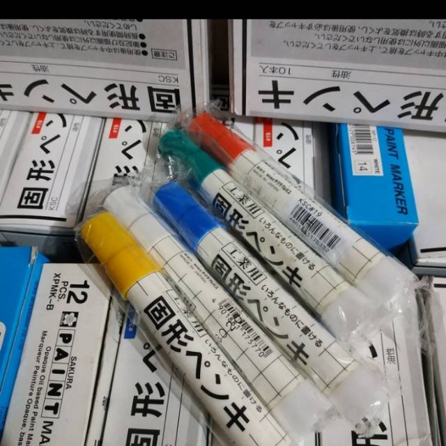 

Solid Steel MARKER SAKURA - spidol penanda besi permanen pilih warna