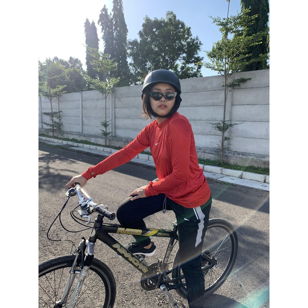 Helm Sepeda Retro Lek Ono Hitam Polos / Hitam-Tan Model 1 [PROMO]