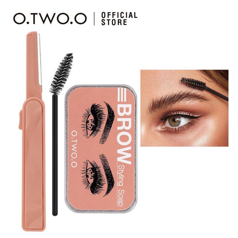 O.TWO.O Eyebrow Soap Brow Freepisau Cukur Alis Sculpt Lift Brow Styling Soal Waterproof Long Lasting