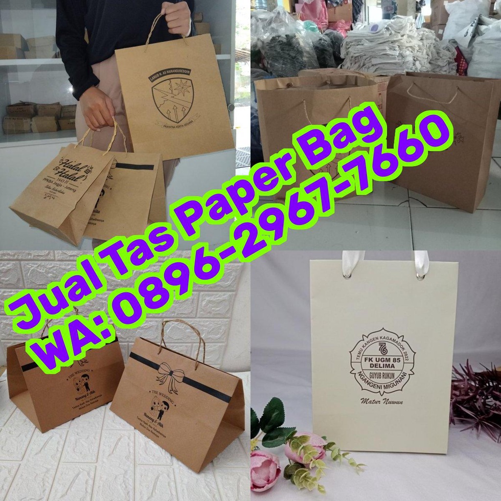 Jual Tas Kertas Oleh Oleh Tas Kertas Murah Recycle Shopee Indonesia