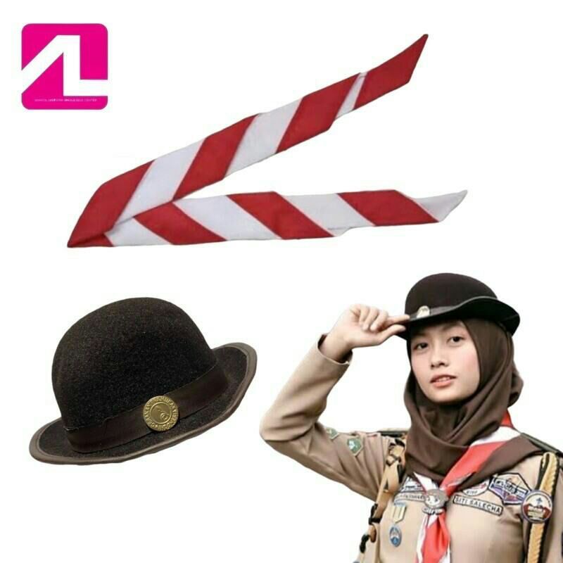 topi boni pramuka/boni laken/topi boni wanita