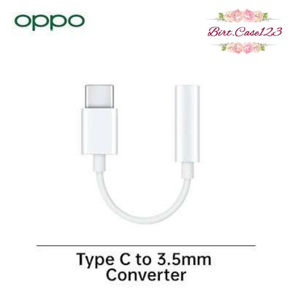 OPPO tipe c To 3.5mm adapter converter audio Jack 3.5mm adapter Headset tipe c original BC2127