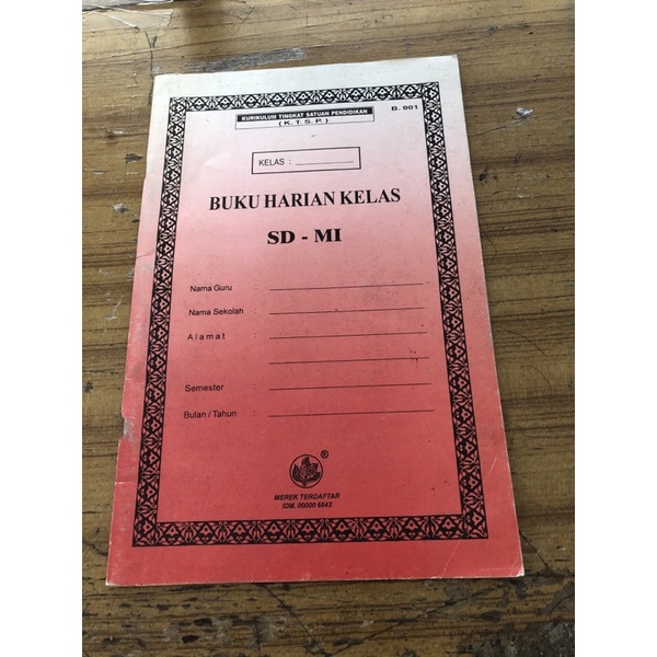 

Buku Harian Kelas SD - MI , Buku Harian Kelas SD , Buku Kelas