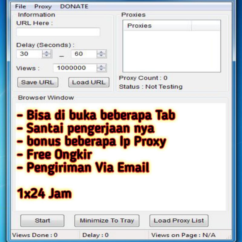 Aplikasi software Nambah View dan JTY youtube