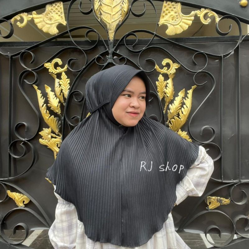 Hijab Bergo Maryam Pet Plisket Shawl Lidi Hyget Jumbo, Hijab Istan, Hijab Syar'i