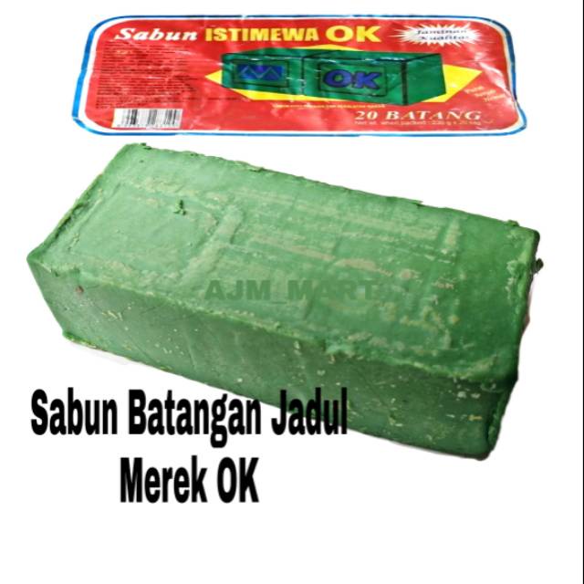 Sabun Cuci Cap OK - Sabun Batang Hijau Cap OK