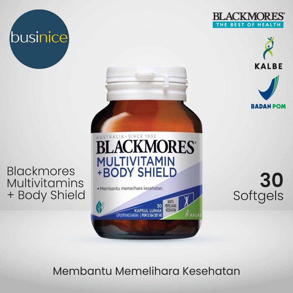 Blackmores Multivitamin + Body Shield 30 Kapsul Lunak